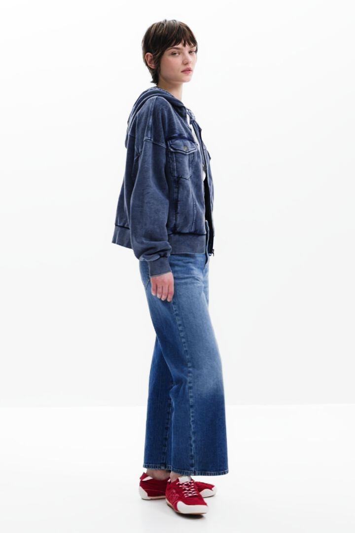 Denim print sweatshirt | Desigual