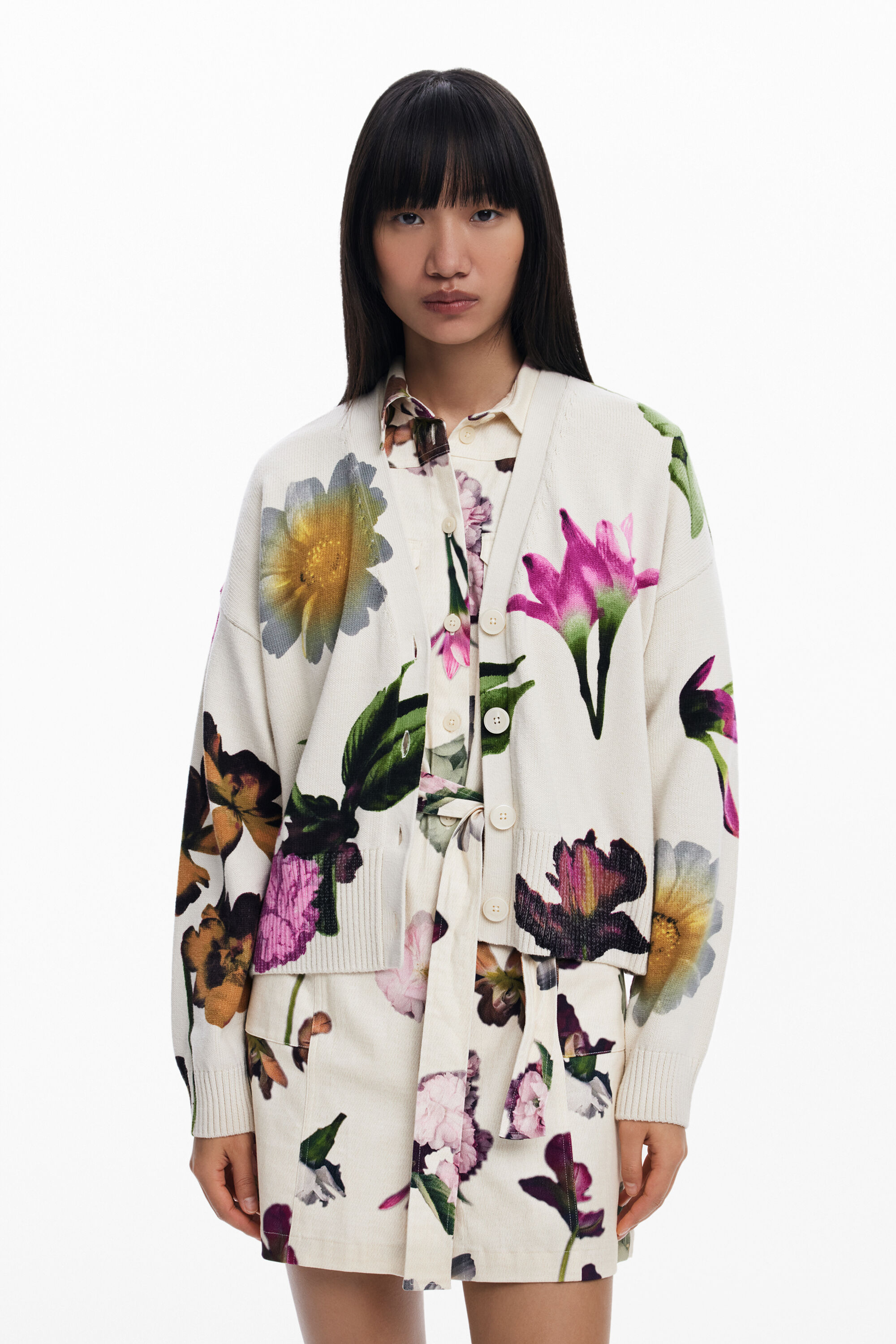 花柄のカーディガン I Desigual.com
