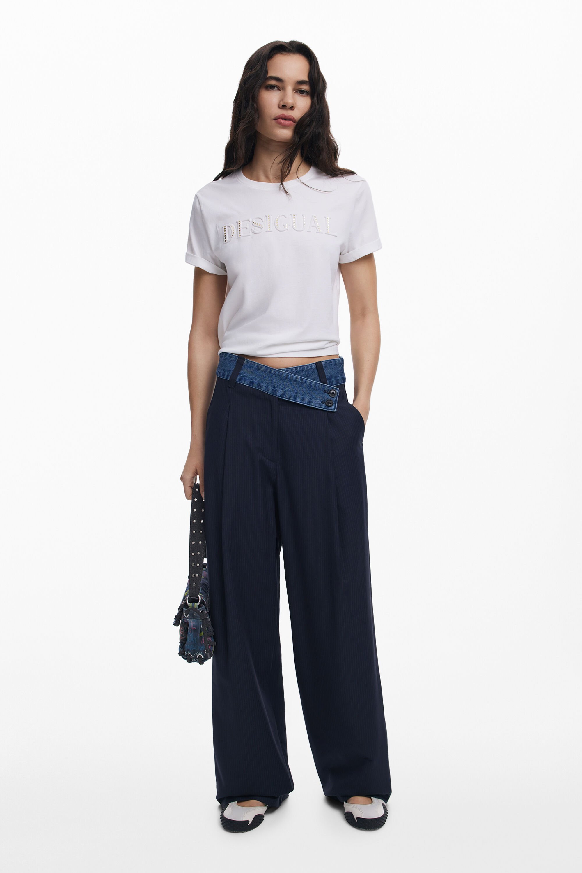 Tailored combined trousers women's I Desigual.com