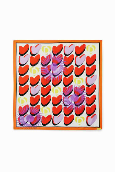 Heart carré scarf | Desigual