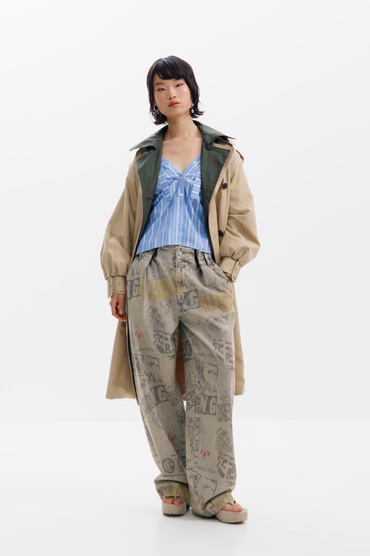 Double-lapel trench coat | Desigual