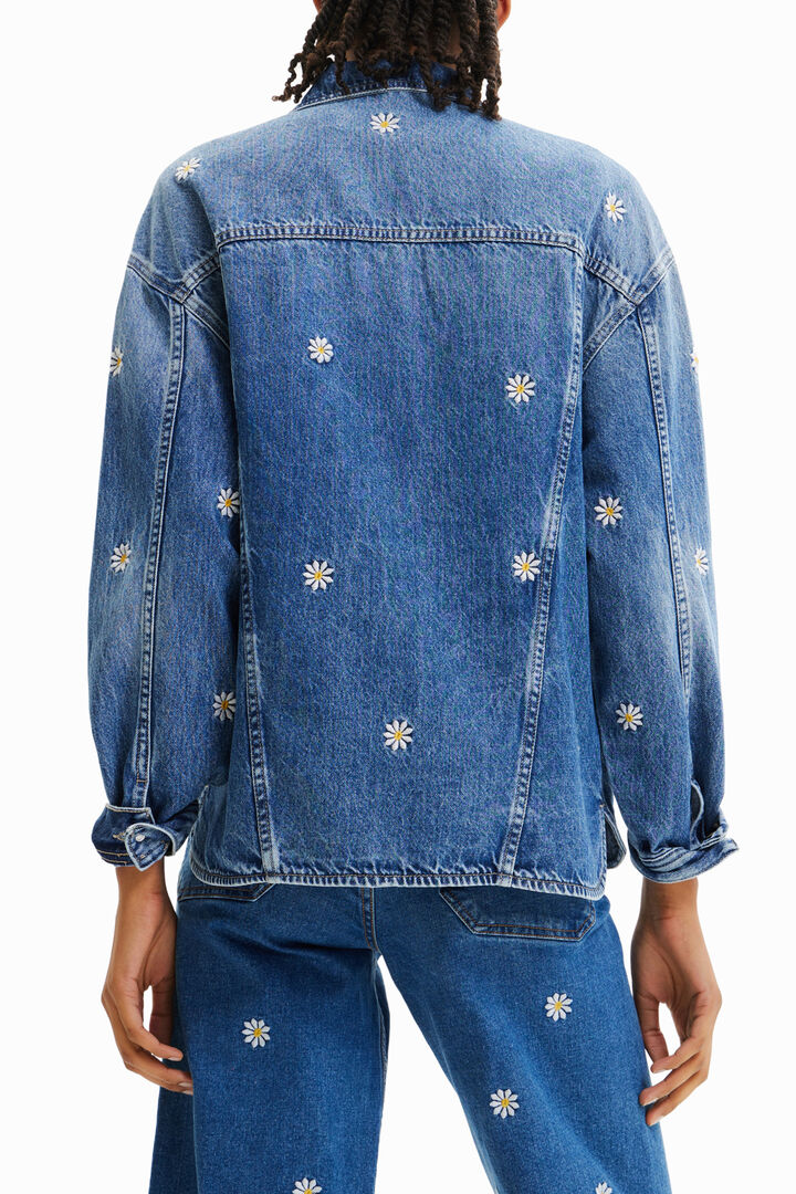 Veste jean marguerites | Desigual