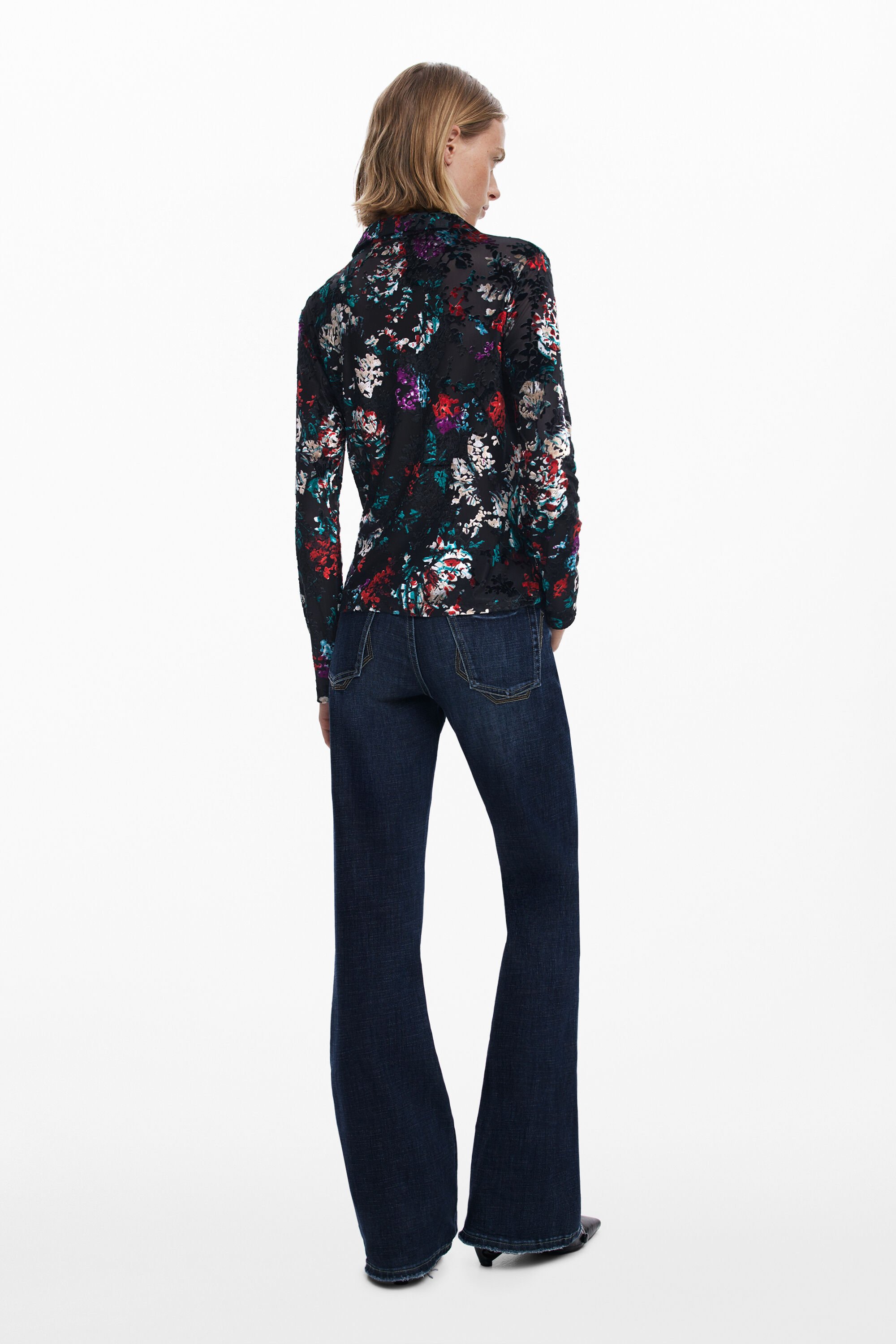 売れ筋商品|||デジグアル カットソー トップス レディース Women's Tulle flower T-shirt Multi デジグアル レディース Tシャツ トップス Women´s Tulle flower