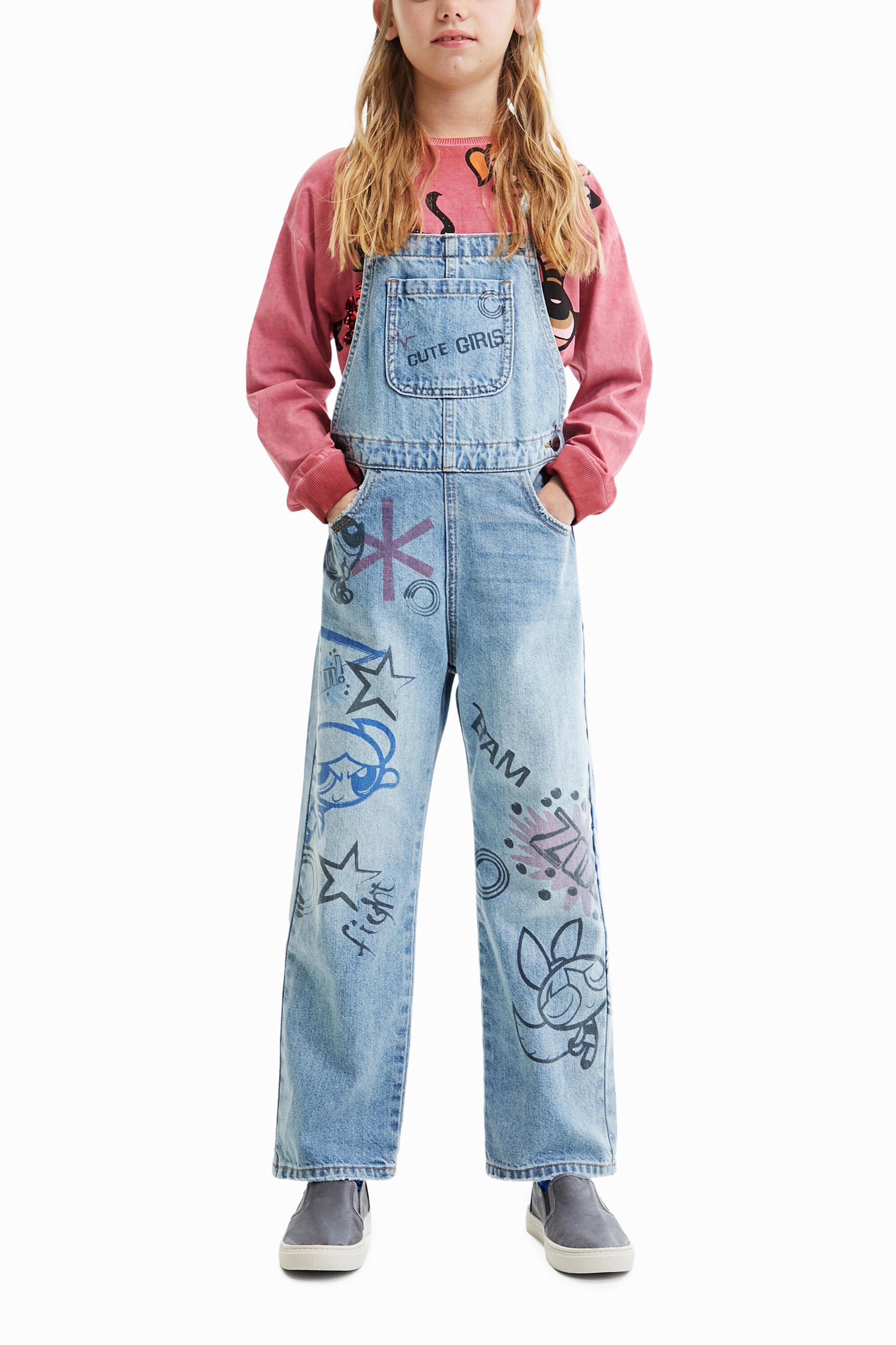 Salopette discount jeans lunga