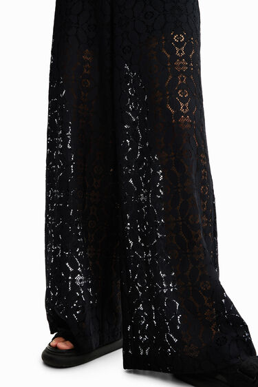 Pantaloni pizzo trasparenze | Desigual