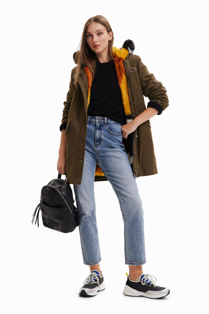 Parka Weste abnehmbares Flauschefell | Desigual