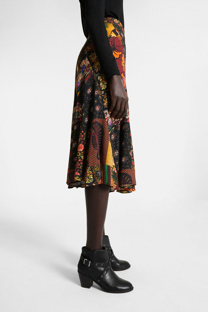 Gonna longuette floreale | Desigual