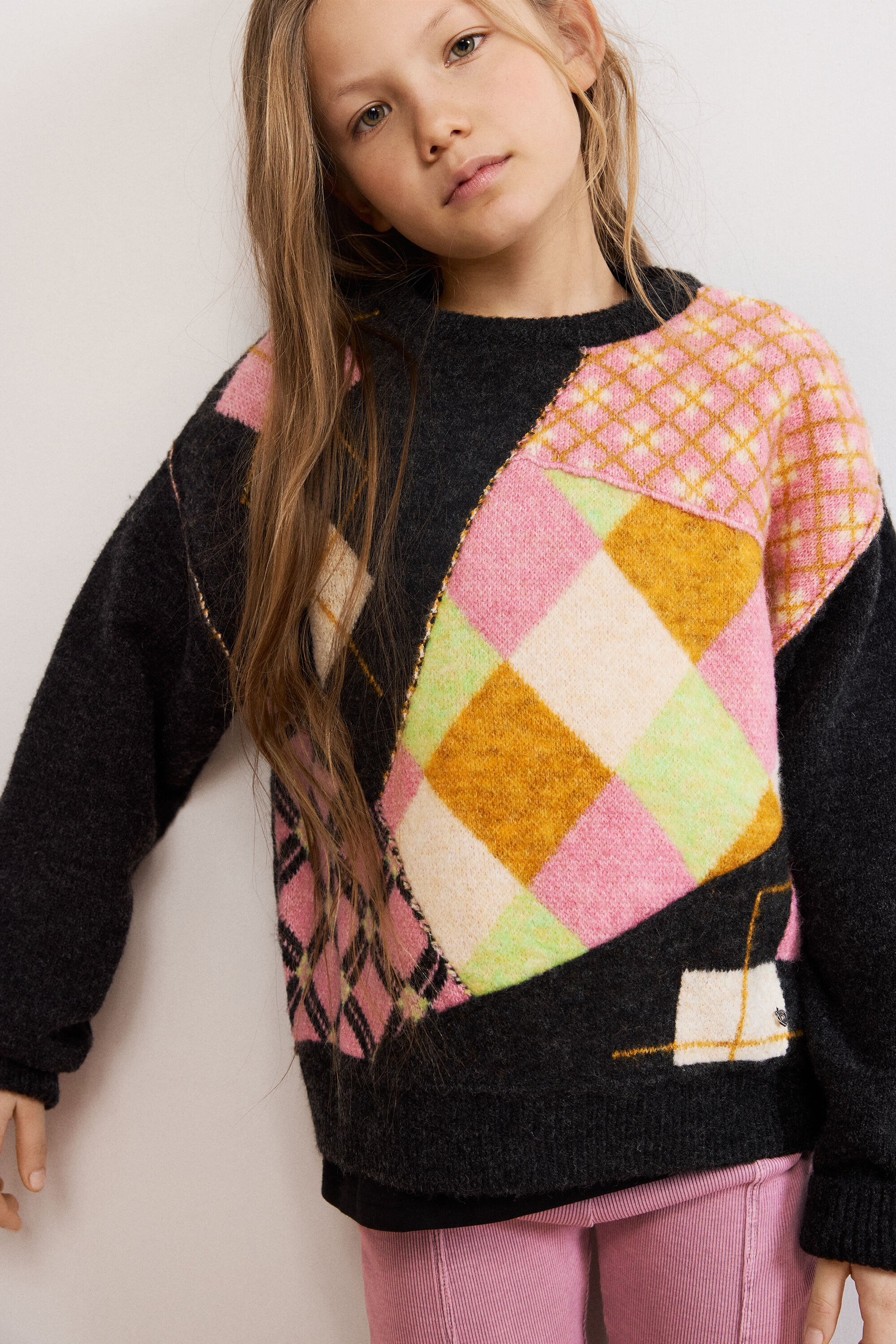 Jersey jacquard rombos