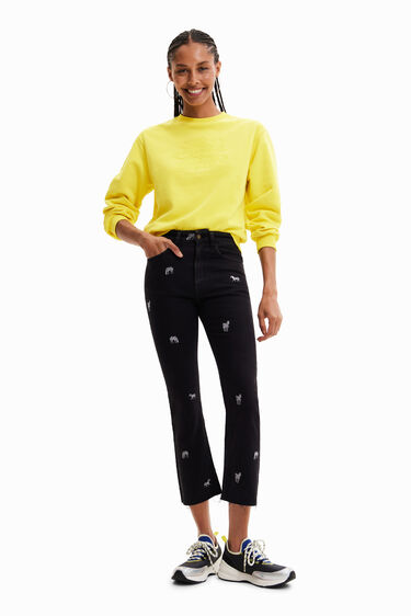 Texans flare cropped | Desigual