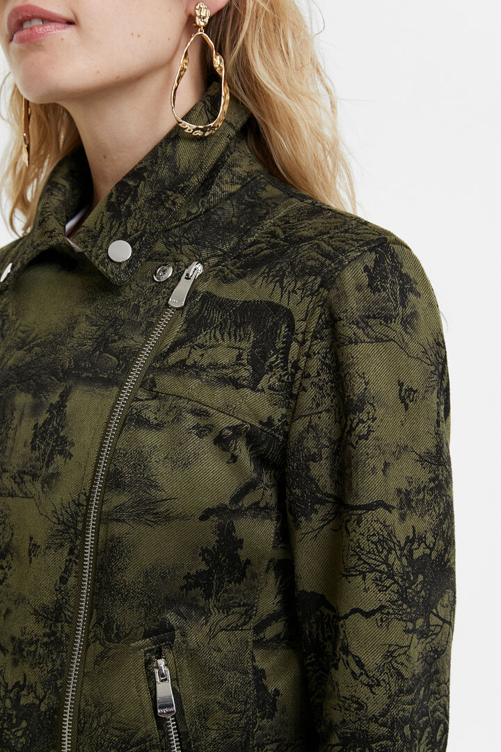Slim fit biker jacket | Desigual