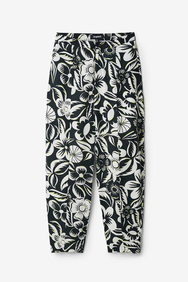 Pantaloni con stampa floreale | Desigual