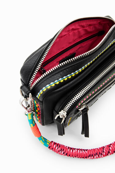 Small embroidered crossbody bag | Desigual