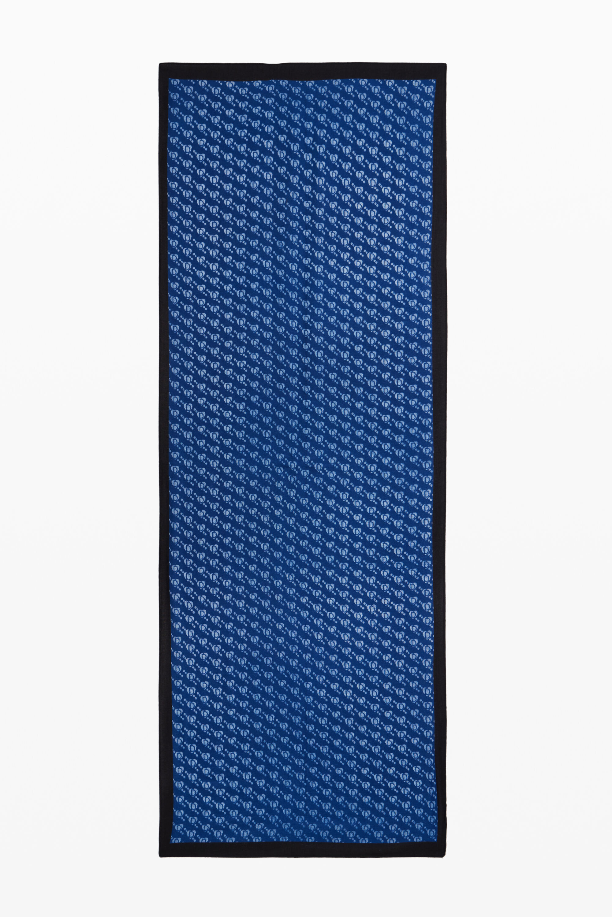 Desigual, Rechteckiger Schal mit Desigual-Logo, Damen, Polyester, Blau, U