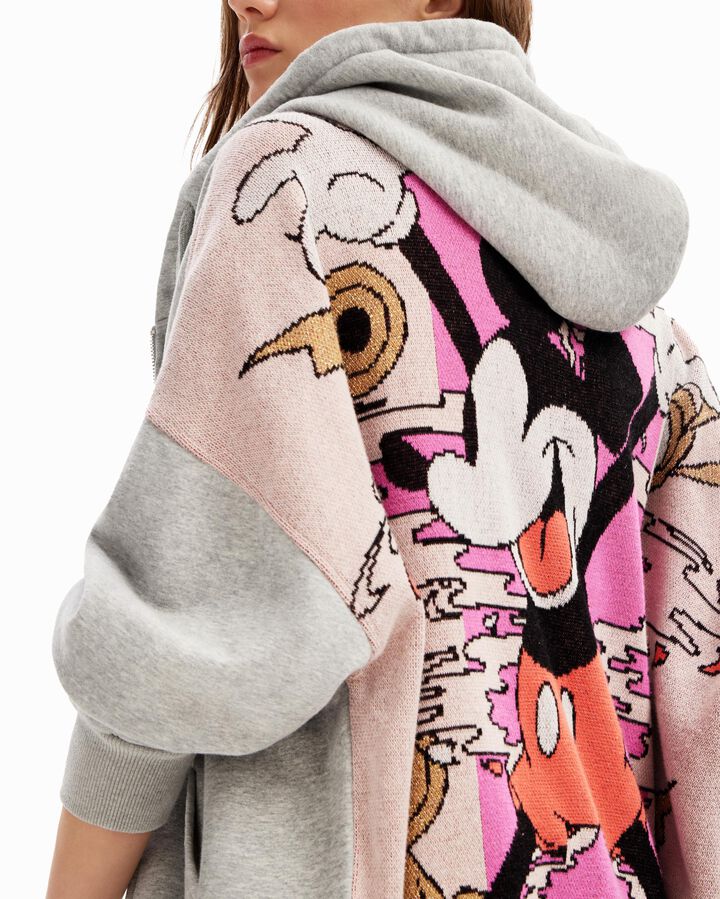 Sudadera oversize jacquard Mickey Mouse | Desigual