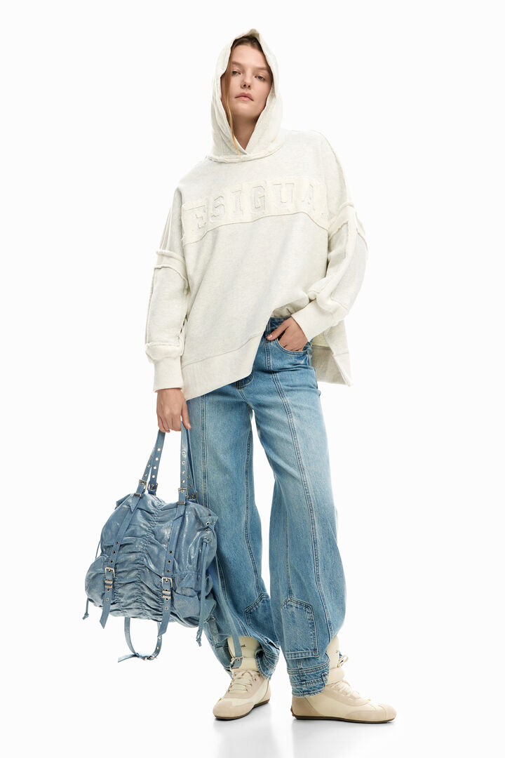 MEDIUM RUCHED DENIM BACKPACK | Desigual