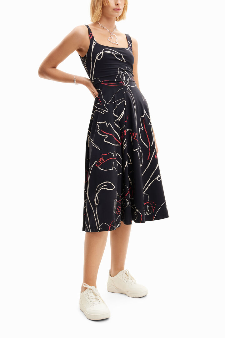Vestit tirants punt tropical | Desigual