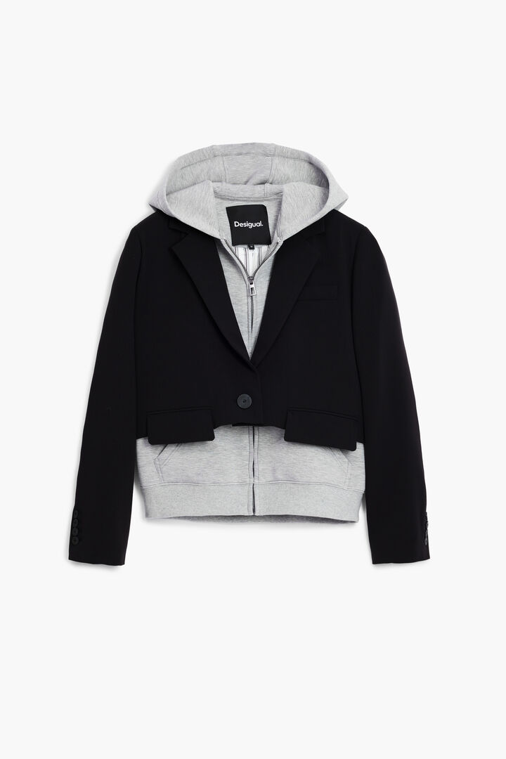 Blazer de malha combinada | Desigual