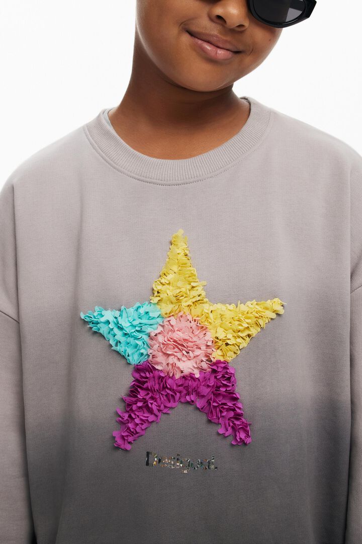 Gradient star sweatshirt