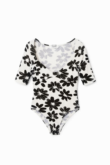 Bodi canalé flors | Desigual