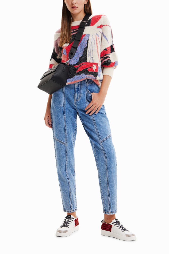 Vaqueros Mom costuras | Desigual