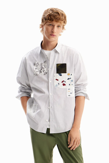 Camisa rayas patch | Desigual