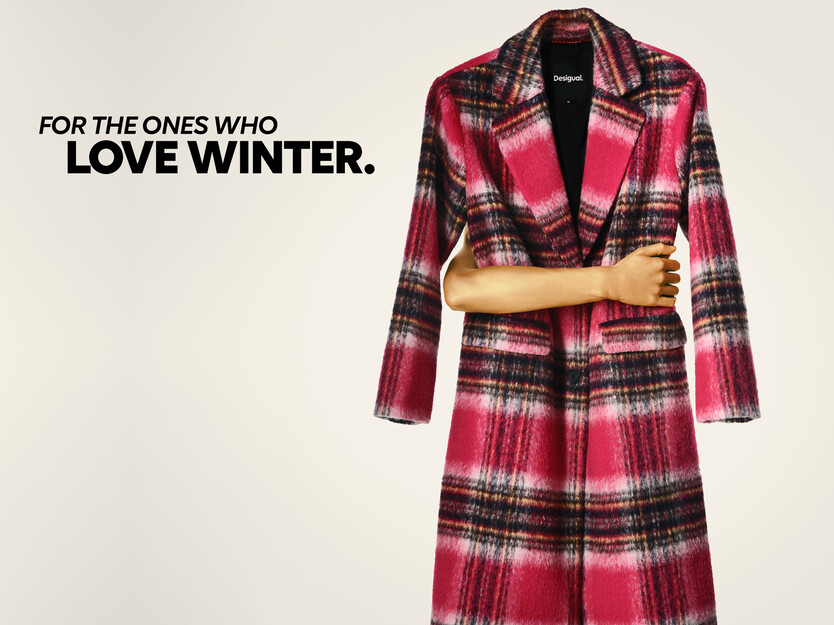 Plaid wool coat