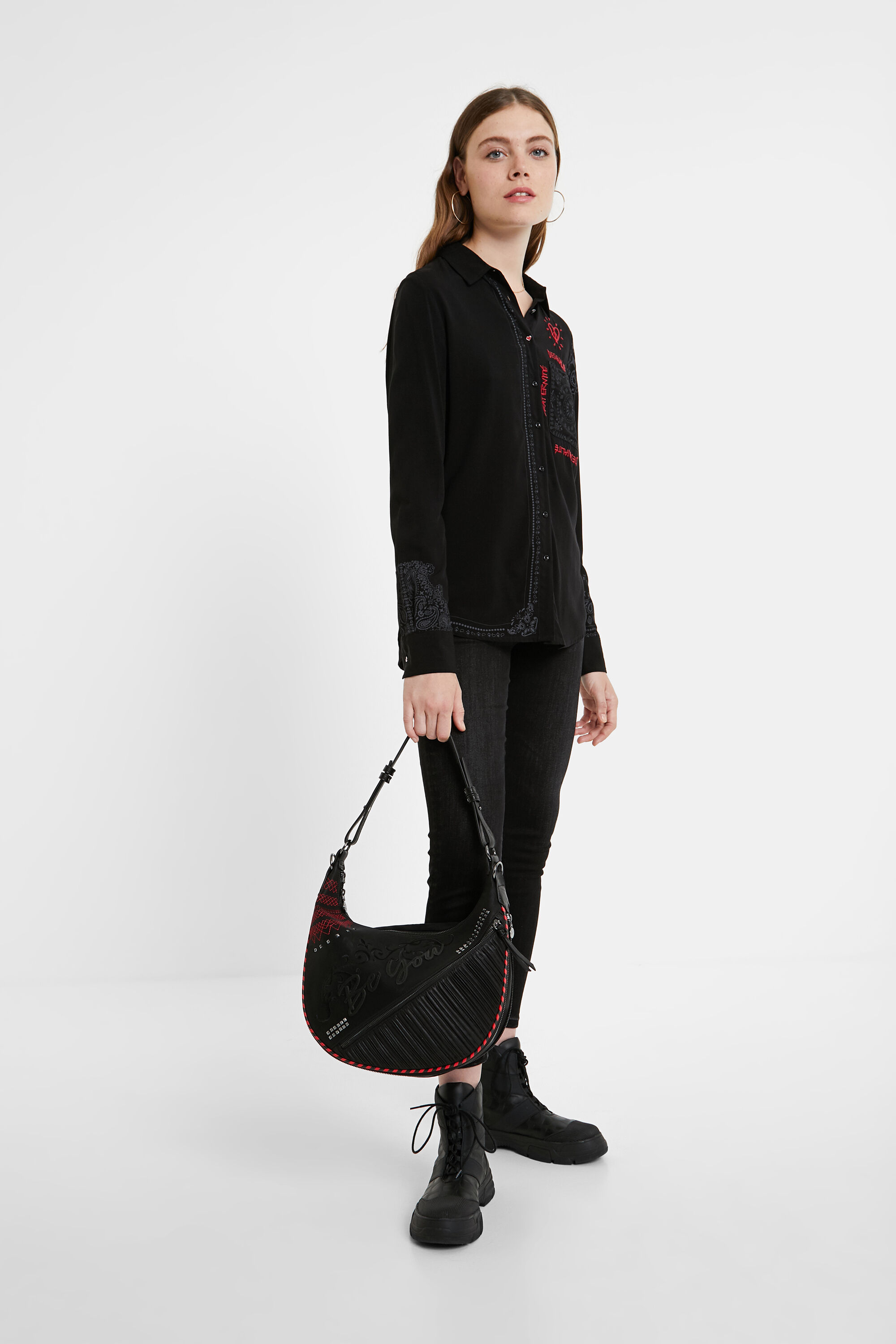 Sac desigual online demi lune