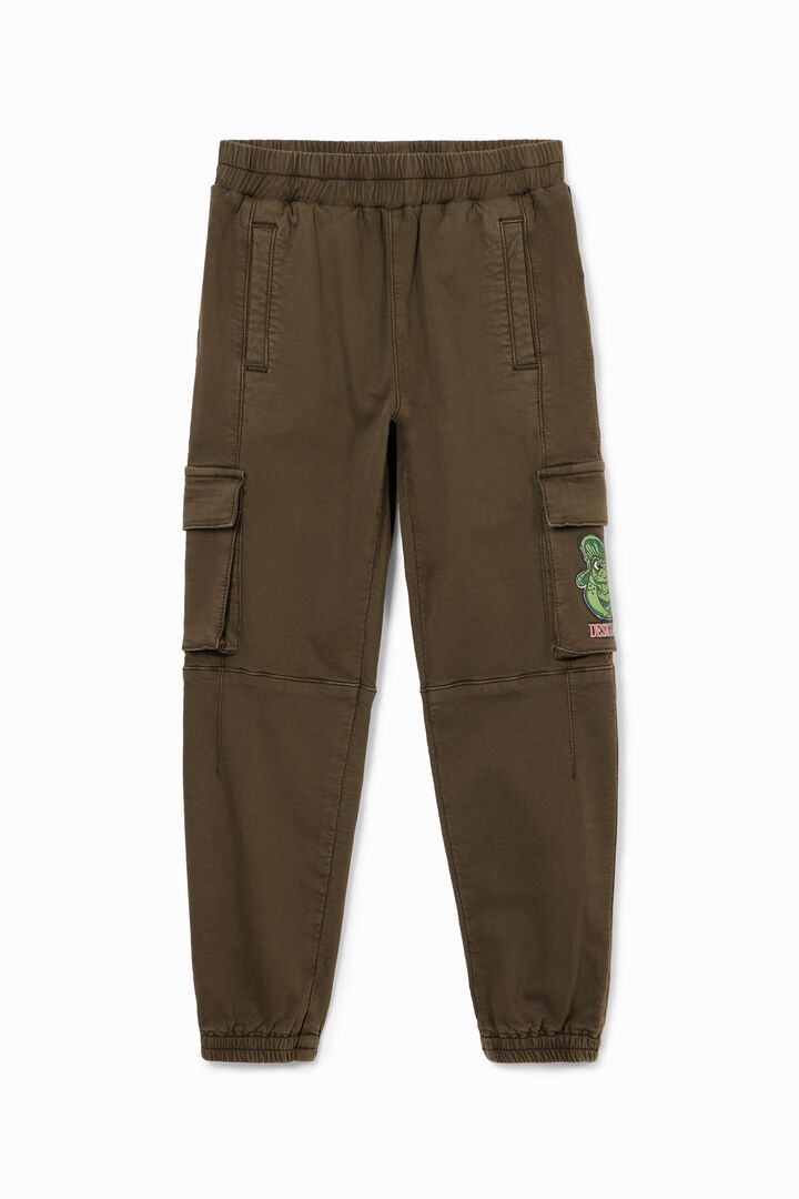 Long jogger pants with cargo pockets