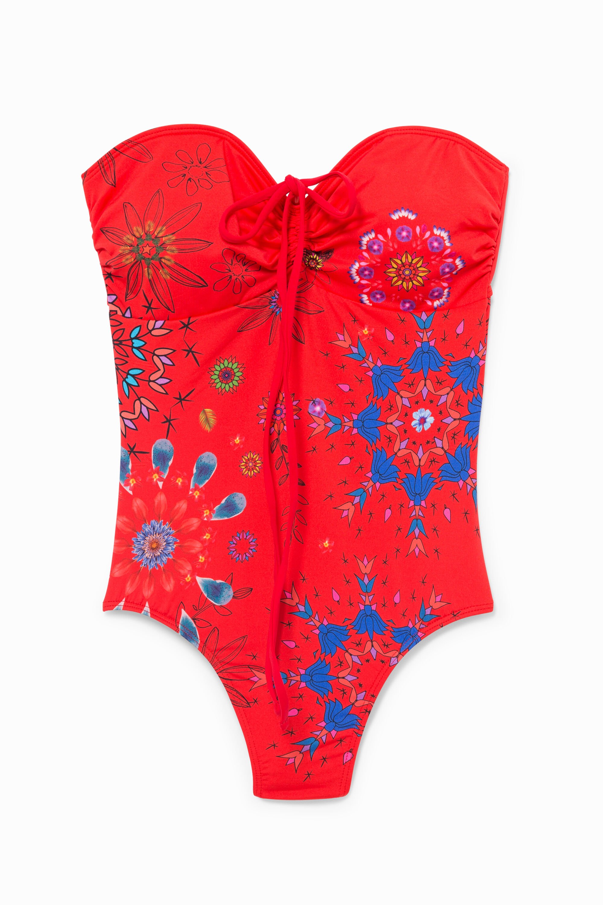 Badeanzug mit blumigem Mandala-Muster