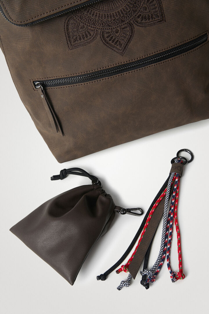 Zaino quadrato patta estensibile | Desigual
