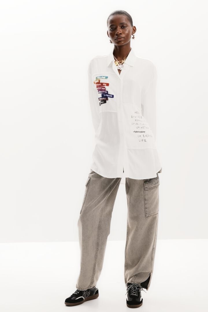 Camisa estampado letras | Desigual