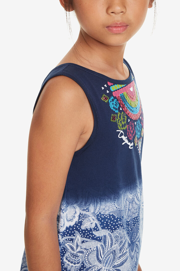 Robe bleue à paillettes Bloemfontein | Desigual