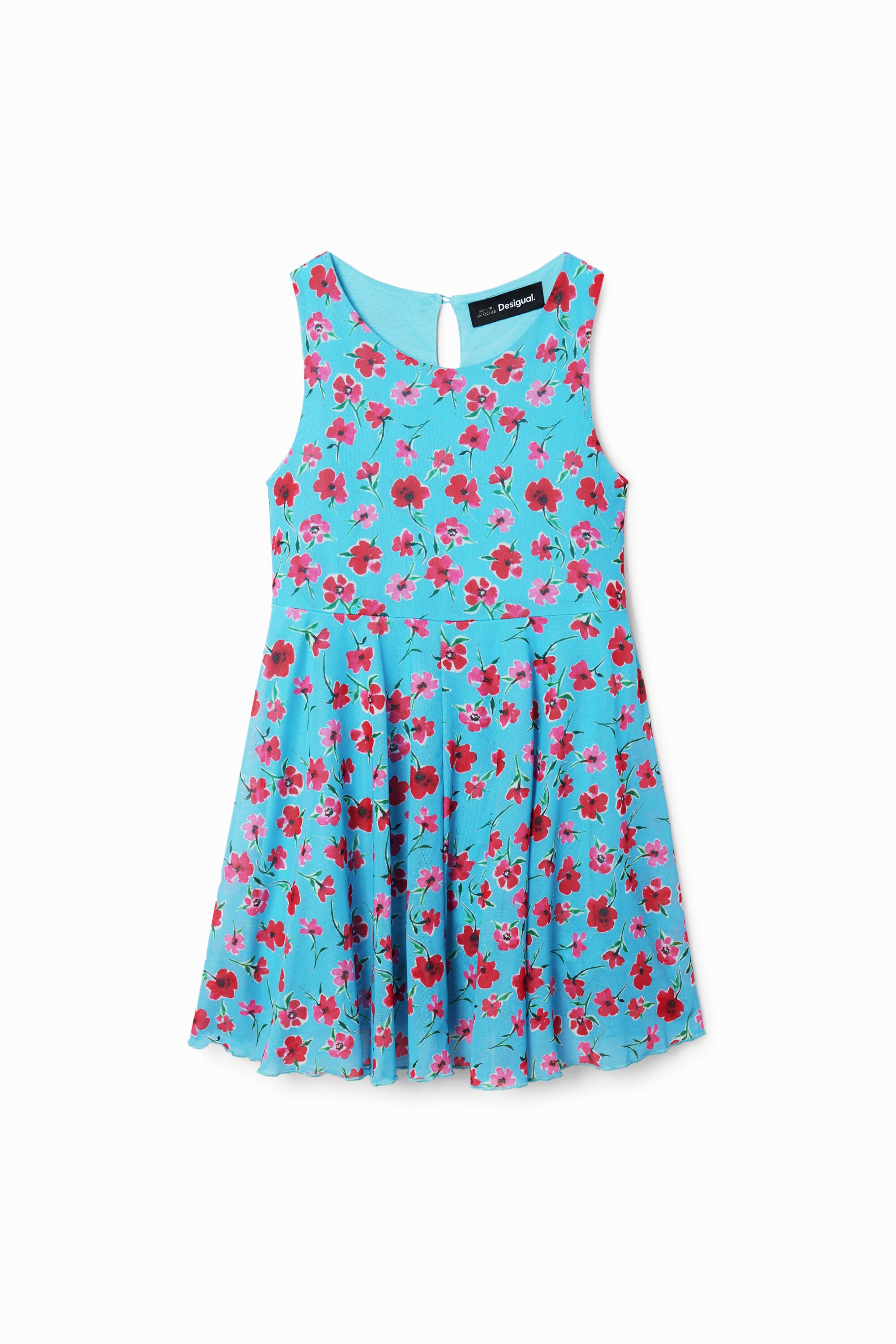 Kleid Tüll Blumen