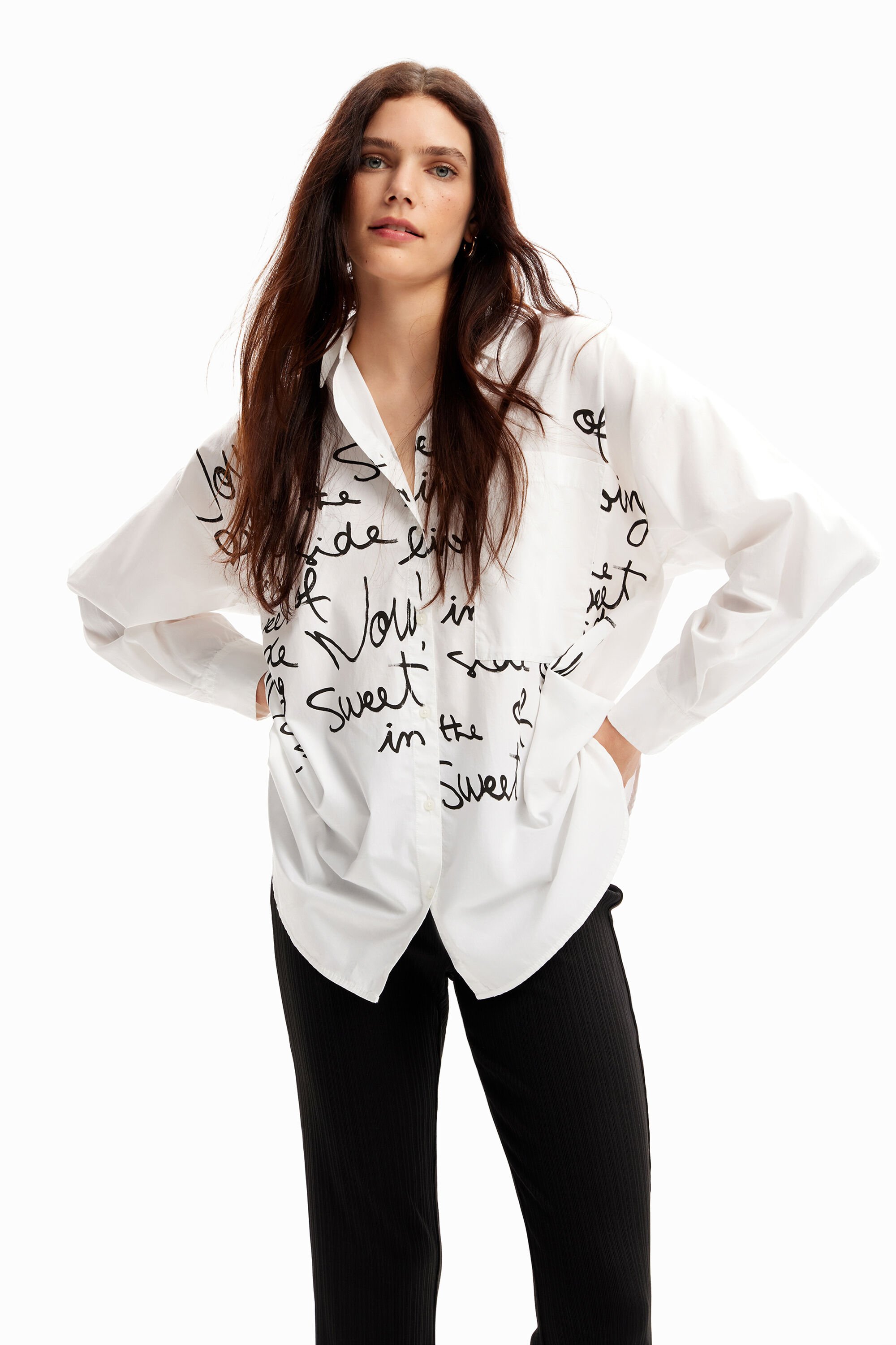 Desigual Camicia oversize lettering