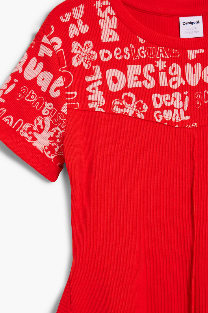 Girl's dress with lettering | Desigual