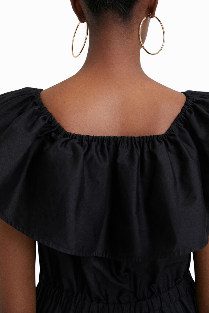 Stella Jean ruffled midi dress | Desigual