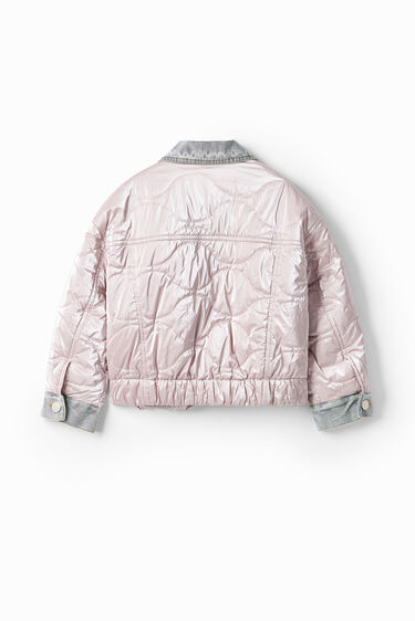 Metallic bomber jacket | Desigual