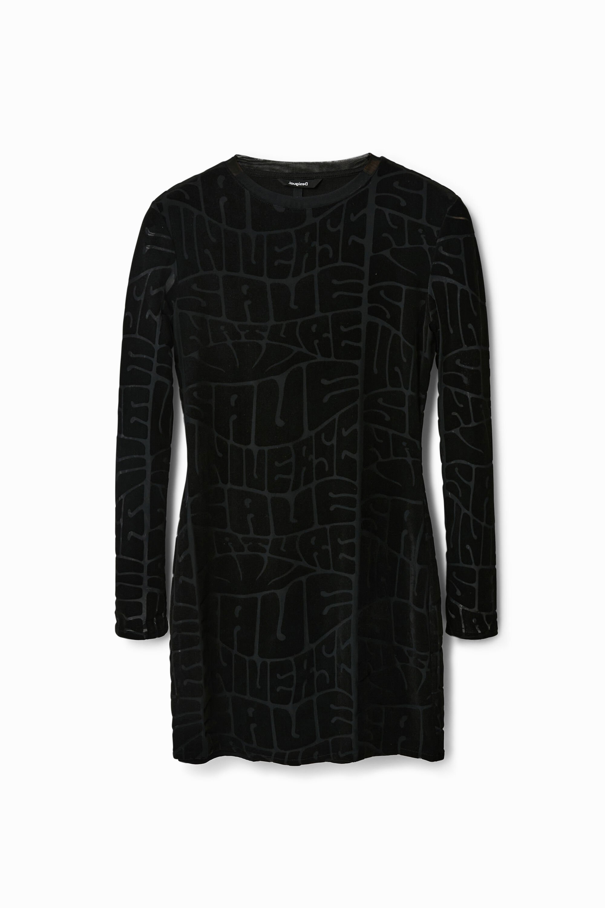 Kurzes Kleid Slim Fit Message