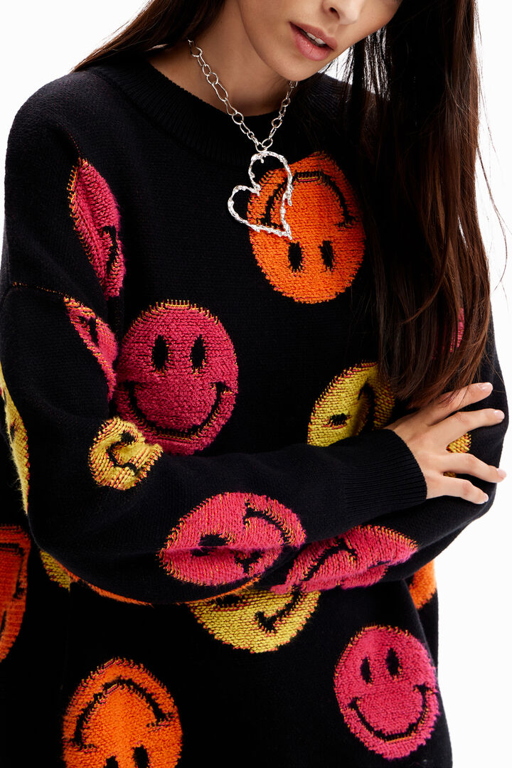 Oversize-Pullover Smiley® | Desigual