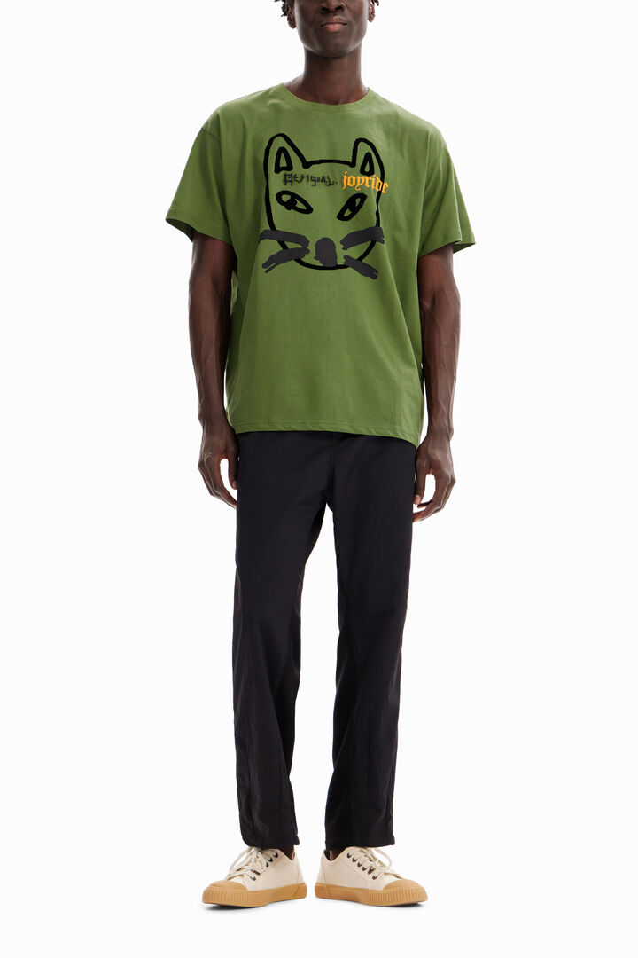 Camiseta oversize gato | Desigual