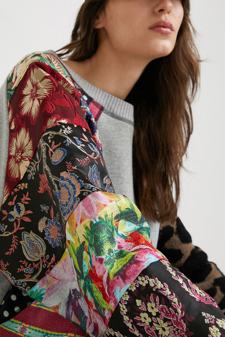 Sudadera felpa patch | Desigual