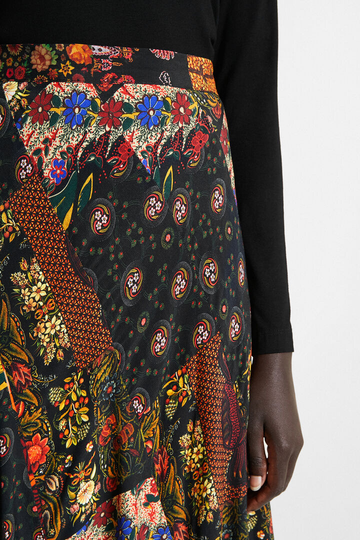 Gonna longuette floreale | Desigual