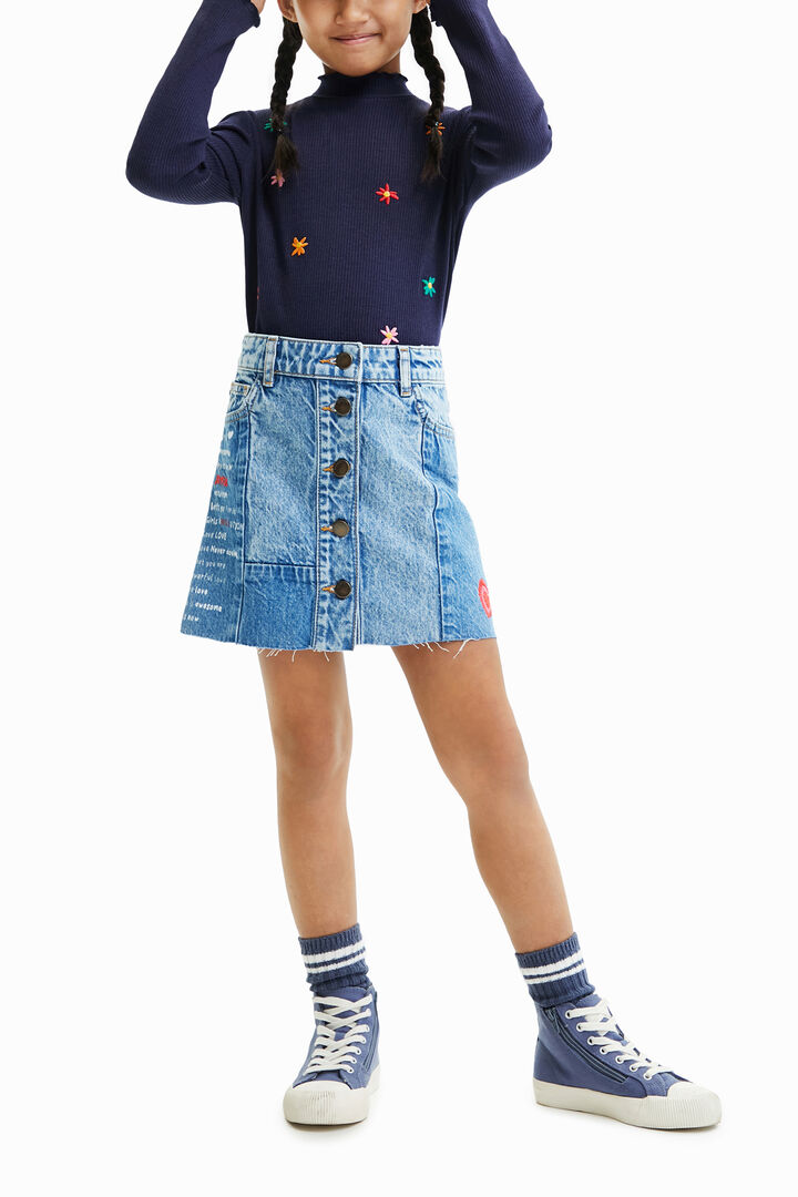 Flower embroidery T-shirt | Desigual
