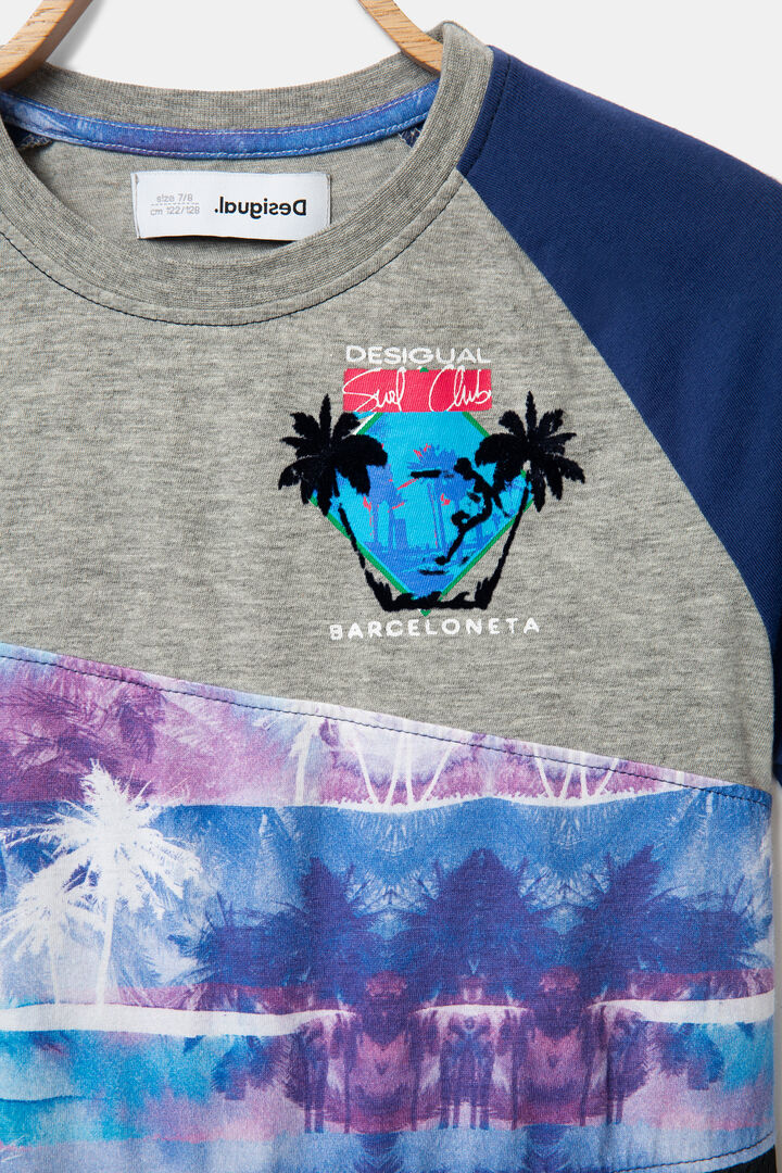 Patchwork Hawaii print T-shirt | Desigual