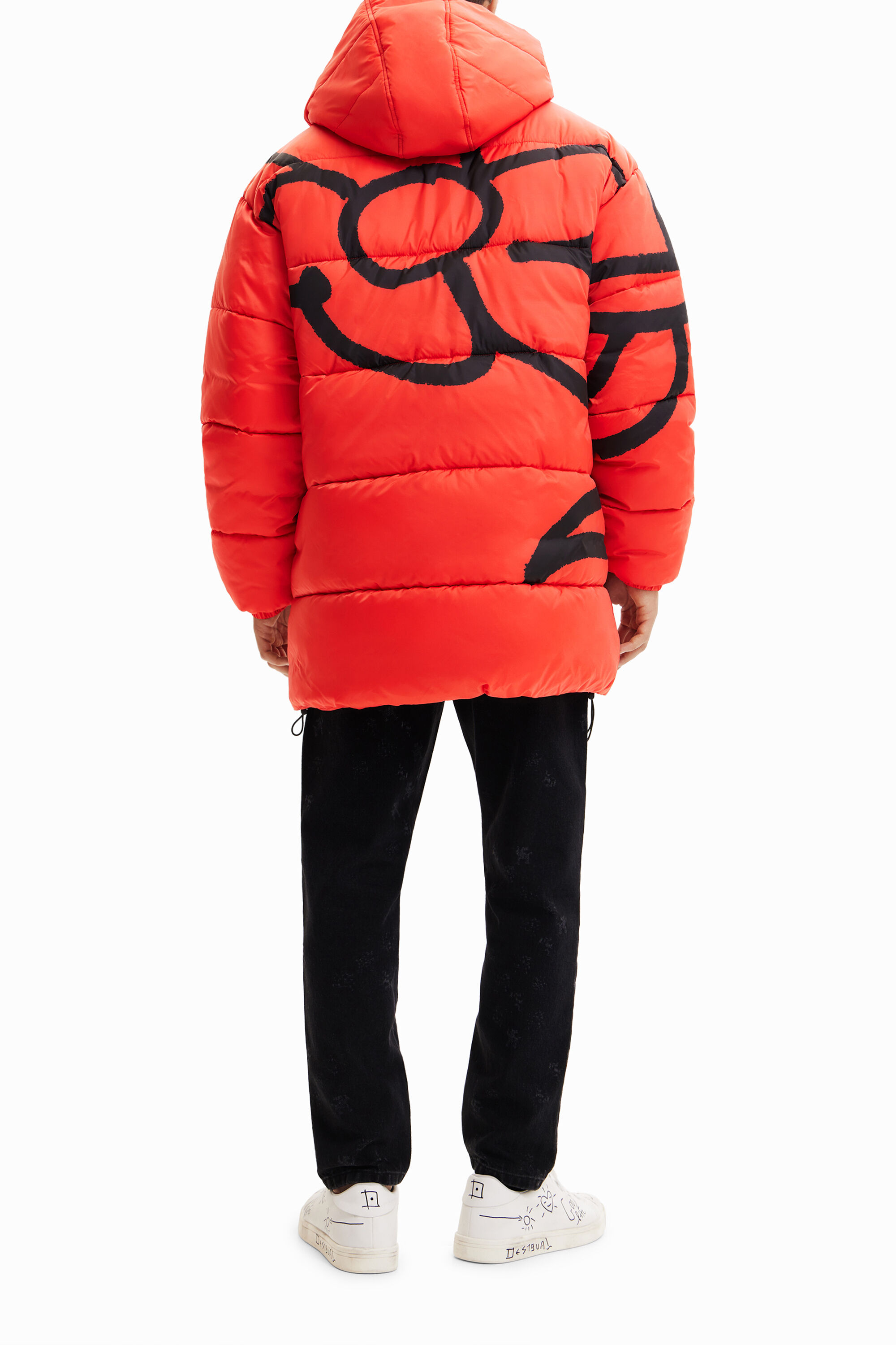 Desigual red puffer coat online