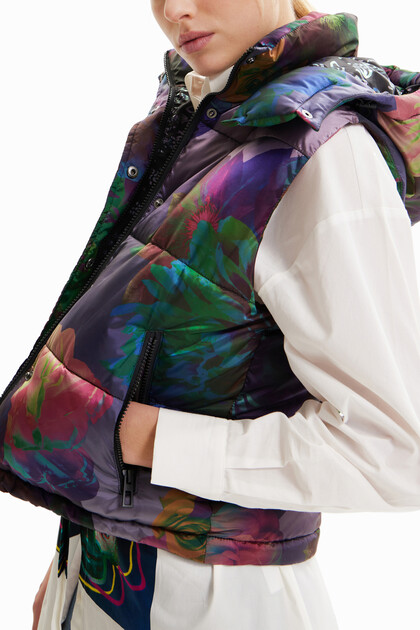 Chaleco padded floral
