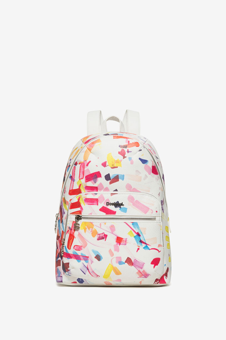 White Confetti Lima Rucksack | Desigual