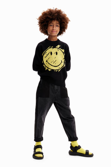 Jersey jacquard Smiley® | Desigual