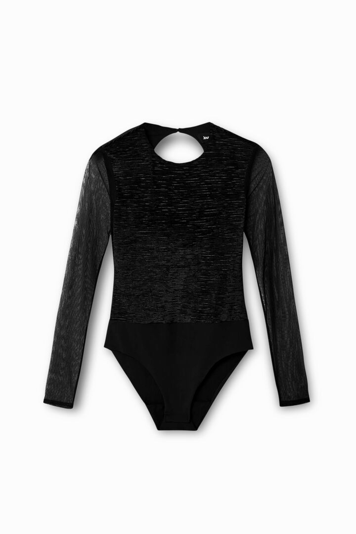 Body with sheer tulle sleeves | Desigual