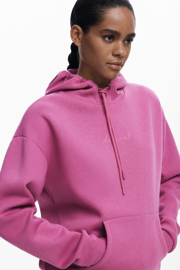 Sweat à capuche avec logo | Desigual